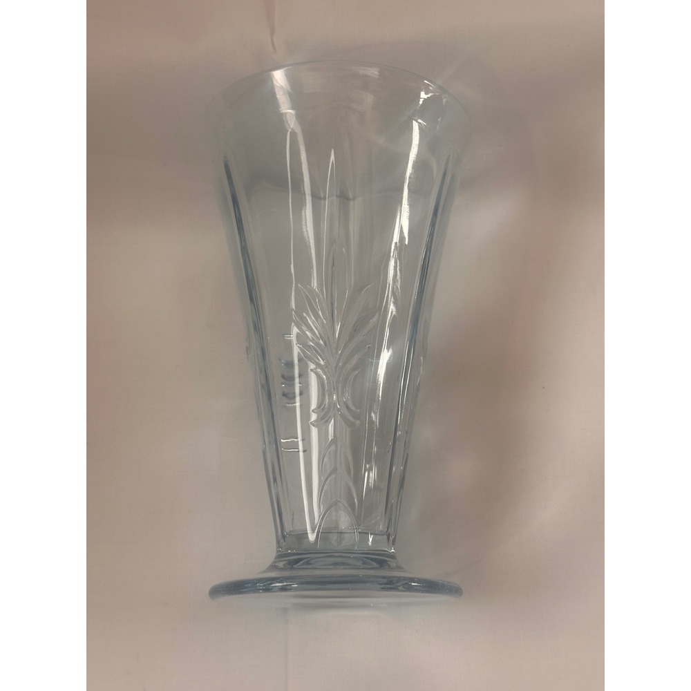 Fostoria Baroque Azure Blue Footed Tumblers 6 inch Glass Set of 3 - Picture 7 of 14
